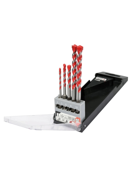 Набор сверл универсальных (5 шт; 4-10 мм; HEX) YATO YT-44789