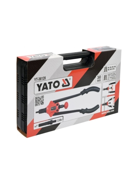Заклепочник для резьбовых заклепок YATO М3-М12 YT-36128