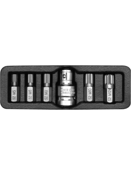 Набор бит YATO 1/2 6 предметов SPLINE YT-0414 36140414 092 1