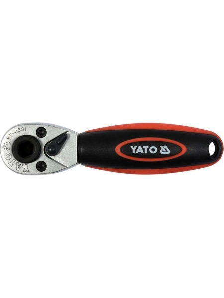 Трещотка YATO для бит и гол. 1/4" CrV 106мм YT-0331 37130331 092 1