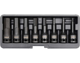 Набор ударных головок-бит YATO HEX 1/2" 8пр YT-1066 37141066 092 1