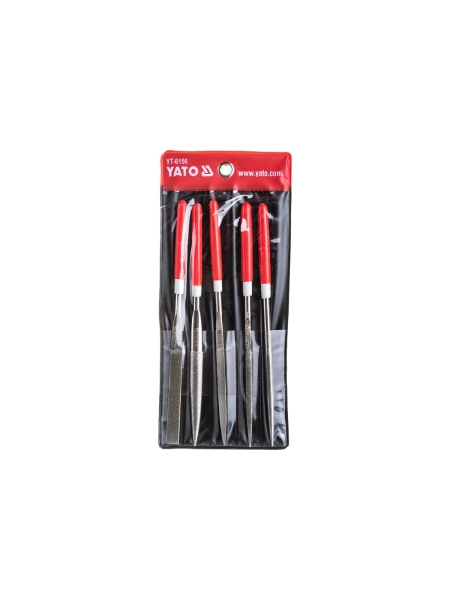 Надфили алмазные YATO в наборе 5x180x70мм 5пр YT-6156 37146156 092 1