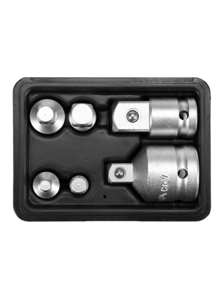 Редукционный набор YATO CRV 6 предметов пластиковый кейс YT-10671 396510671 092 1