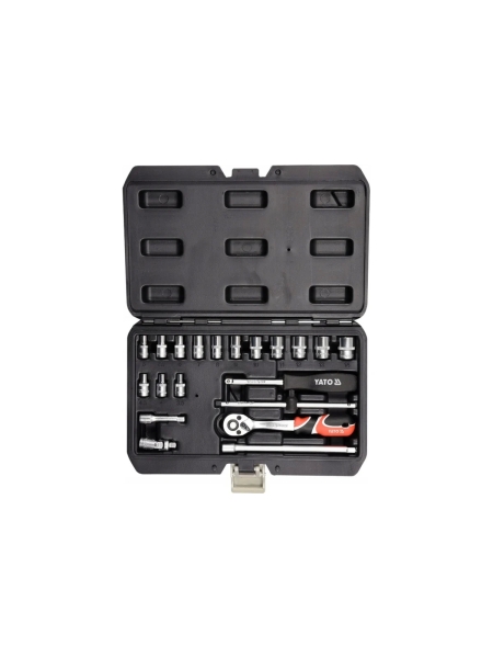Набор торцевых головок YATO 1/4" 20 предметов XS YT-14491