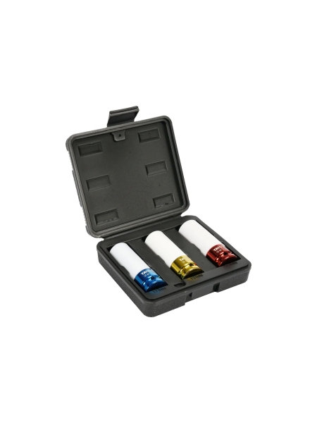 Набор торцевых головок 3 шт.: 17, 19, 21 мм, 1/2"DR для дисков YATO YT-1056 37141056 092 1