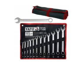 Набор комбинированных ключей YATO 8-24 мм 12шт САТИН YT-0362
