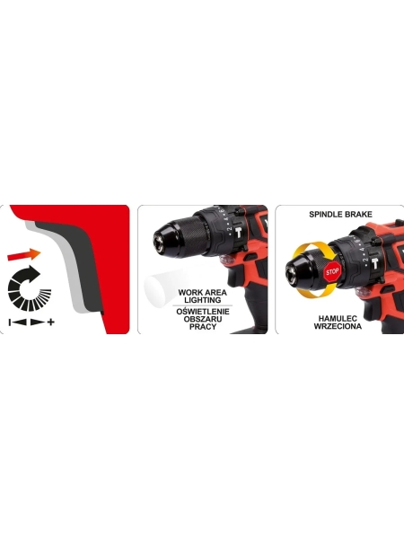 Бесщеточная ударная дрель-шуруповерт YATO 18 В YT-82796