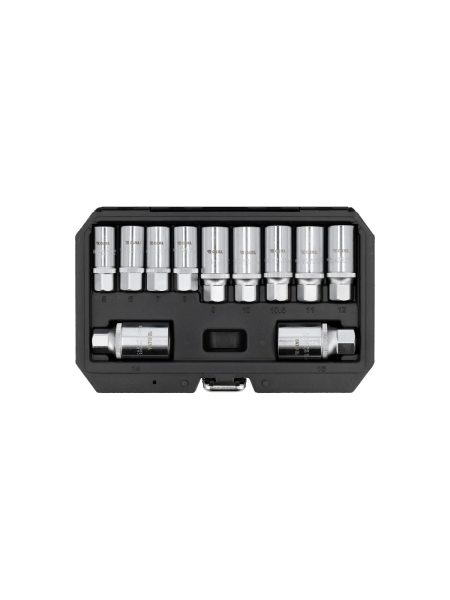 Набор шпильковертов-головок для снятия штифтов YATO 6-12 мм 3/8"&1/2" 11 шт YT-06201