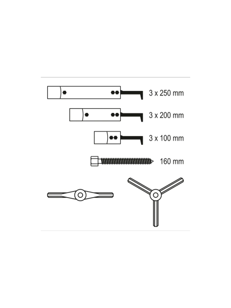 Набор съемников американского типа YATO YT-25105