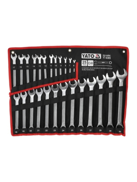 Наб. ключей комбинир. YATO 6-32мм 25шт САТИН YT-0365 37140365 092 1