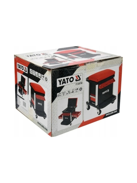 Рабочий табурет с ящиками YATO YT-08790