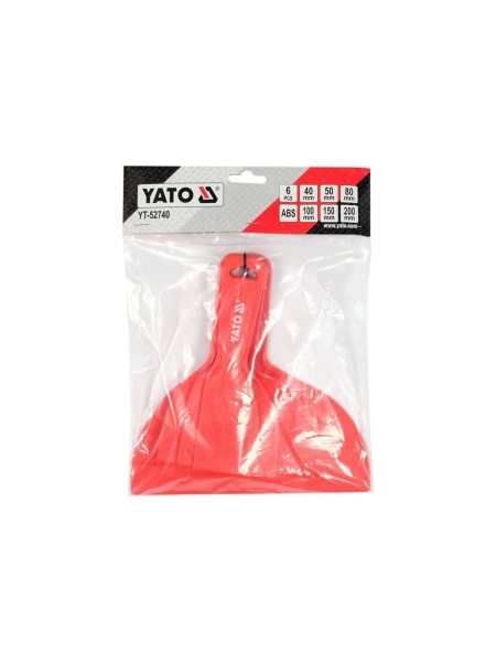 Набор малярных шпателей-скребков YATO 6штук (пластиковые) YT-52740